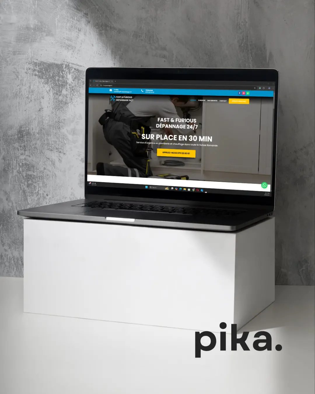 Webdesign-Projekt für Fast & Furious Dépannage 24/7