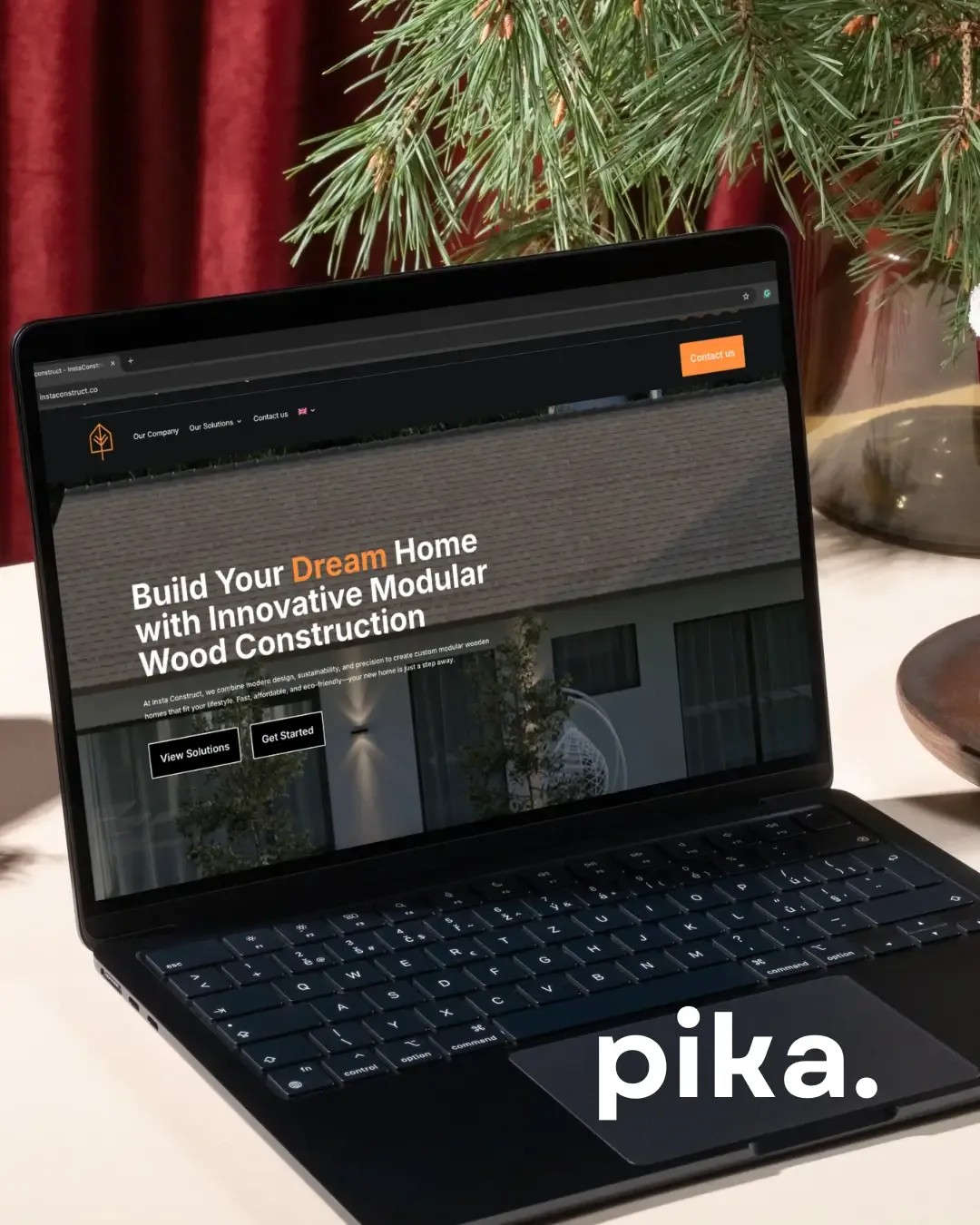 Webdesign-Projekt für InstaConstruct