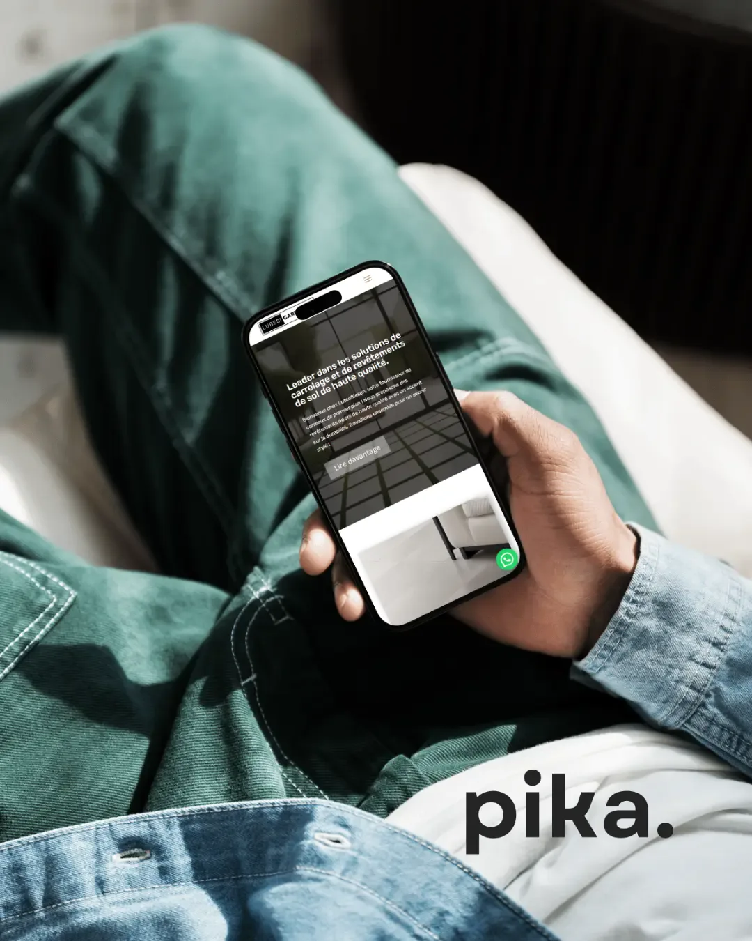 Website- und Branding-Projekt für Lubesi Carrelage
