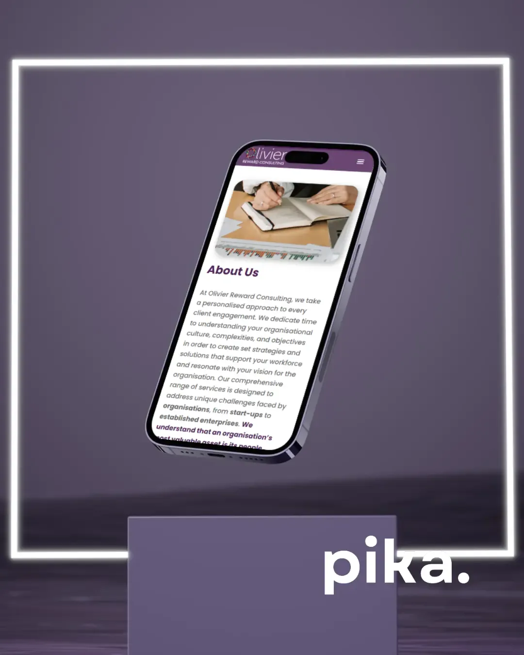 Webdesign-Projekt für Olivier Reward Consulting